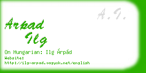 arpad ilg business card